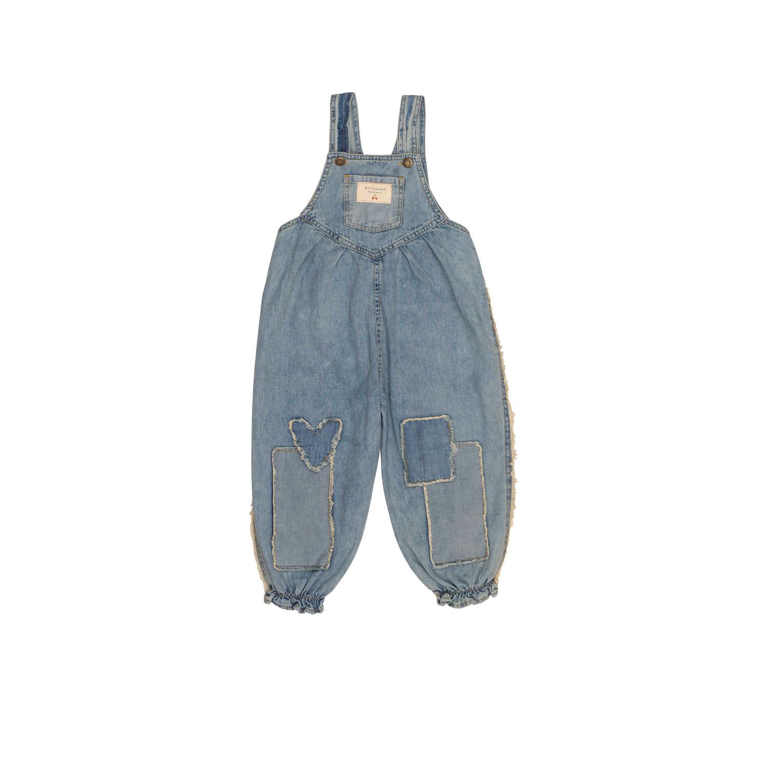 Wild Wawa- Patchwork Heart Overall&#39;s
