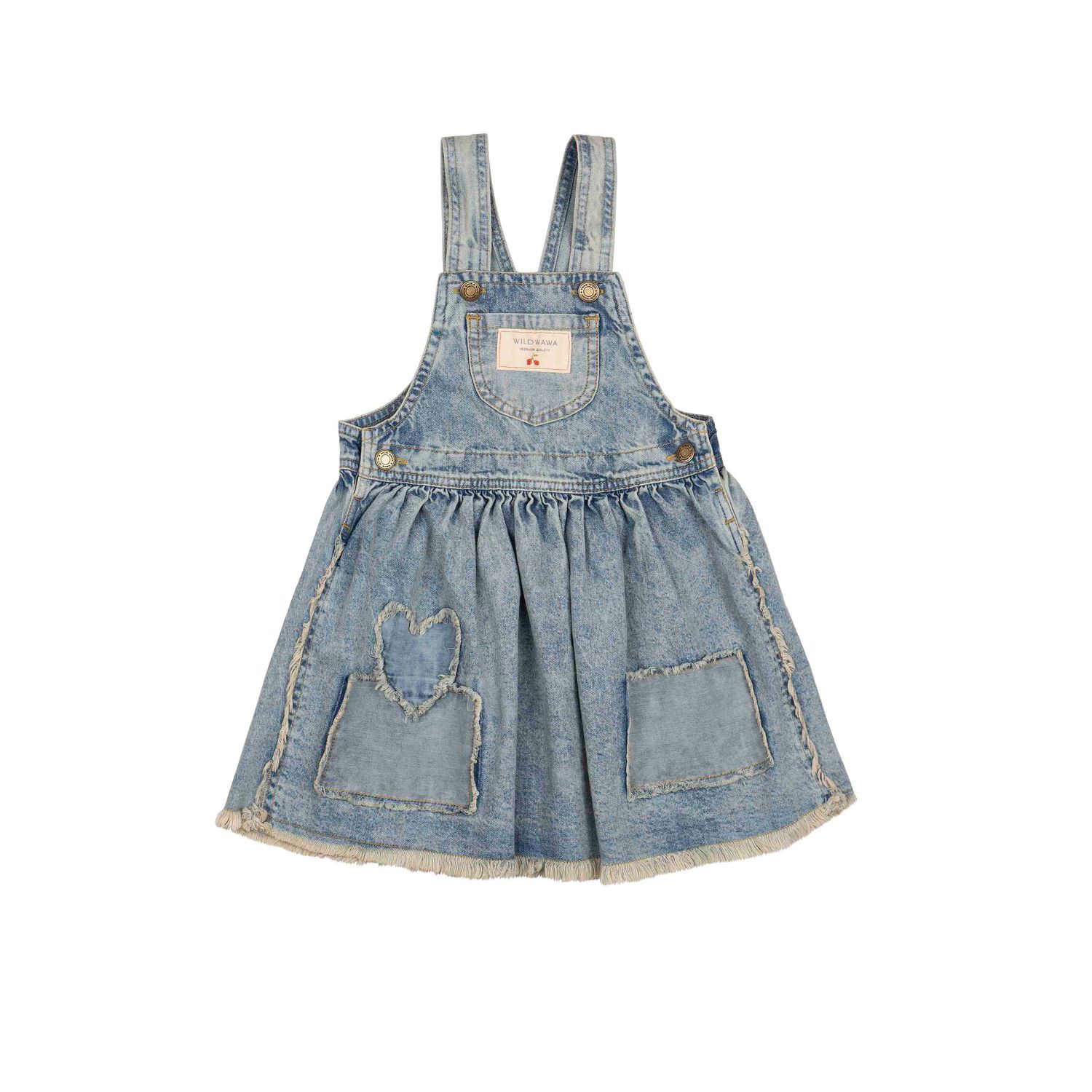 Wild Wawa- Patchwork Overall Dress