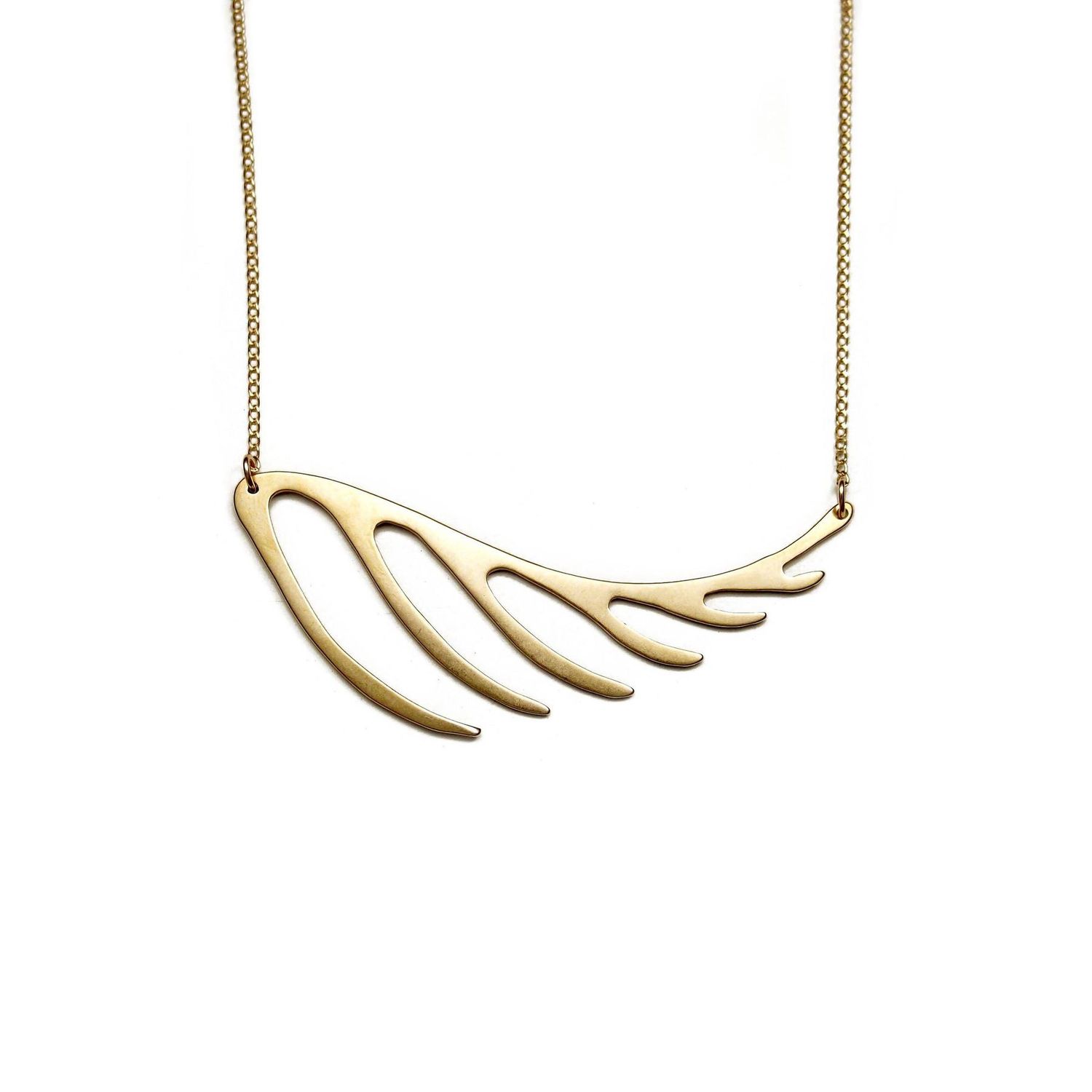 Fern Necklace Brass/ GF
