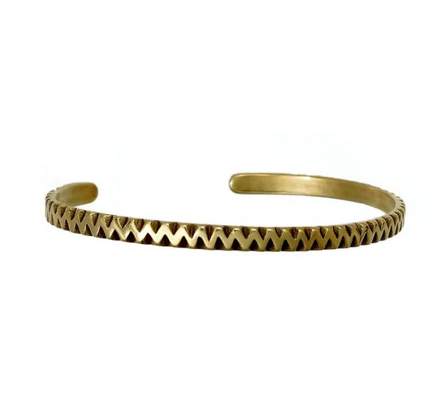 Zigzag Cuff - Brass