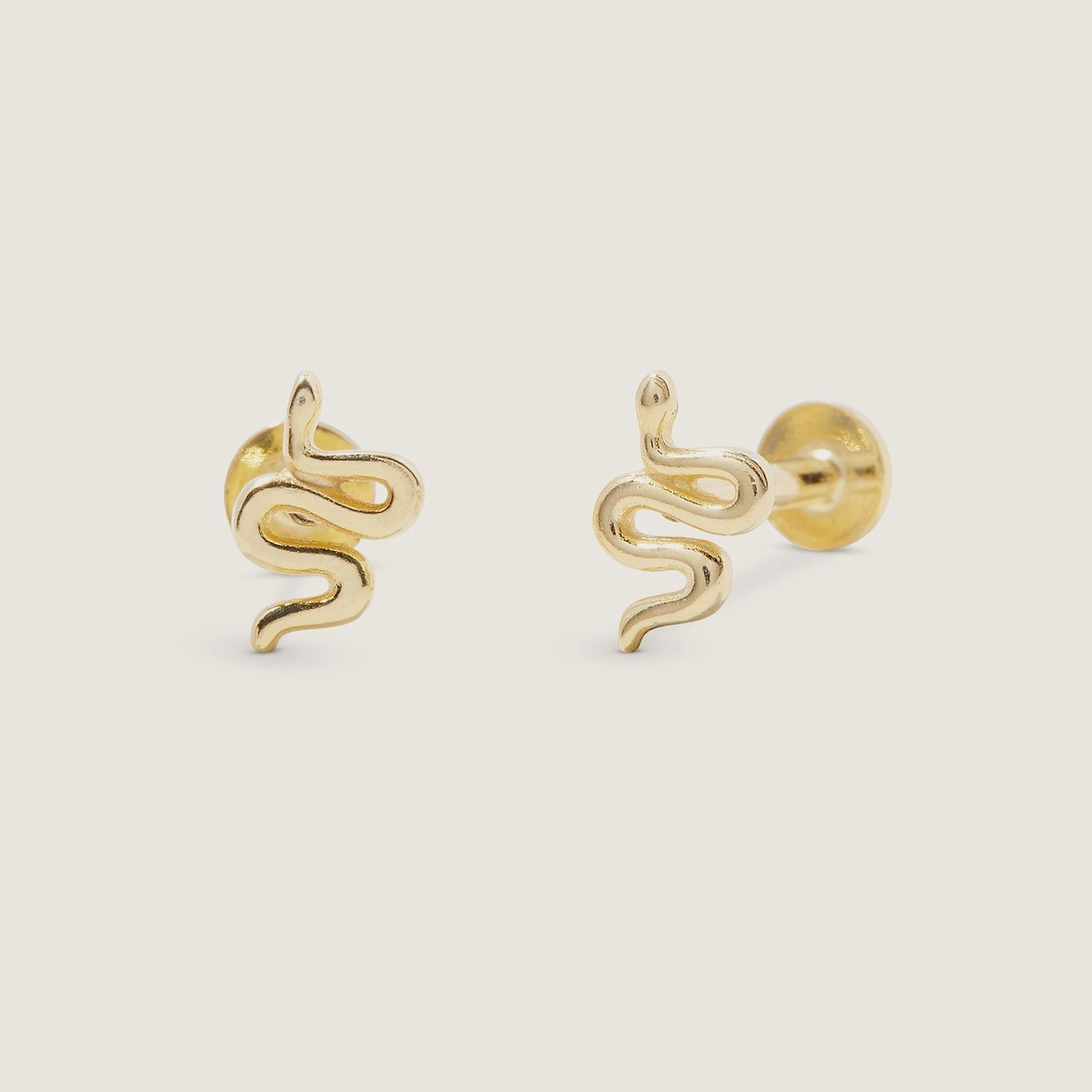 Tiny Snake Flat Back Studs