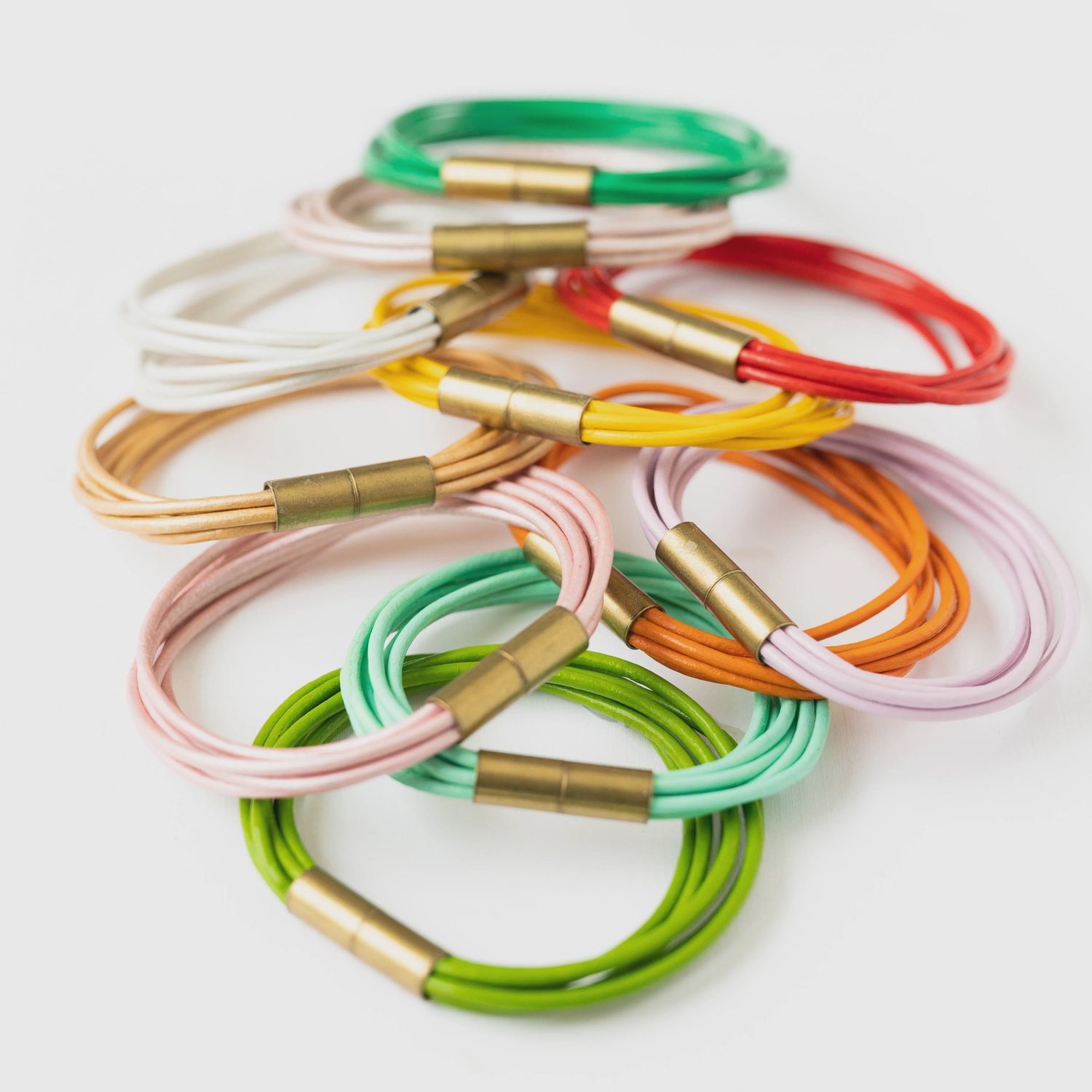 Magnetic Multi-Cord Leather Bracelet