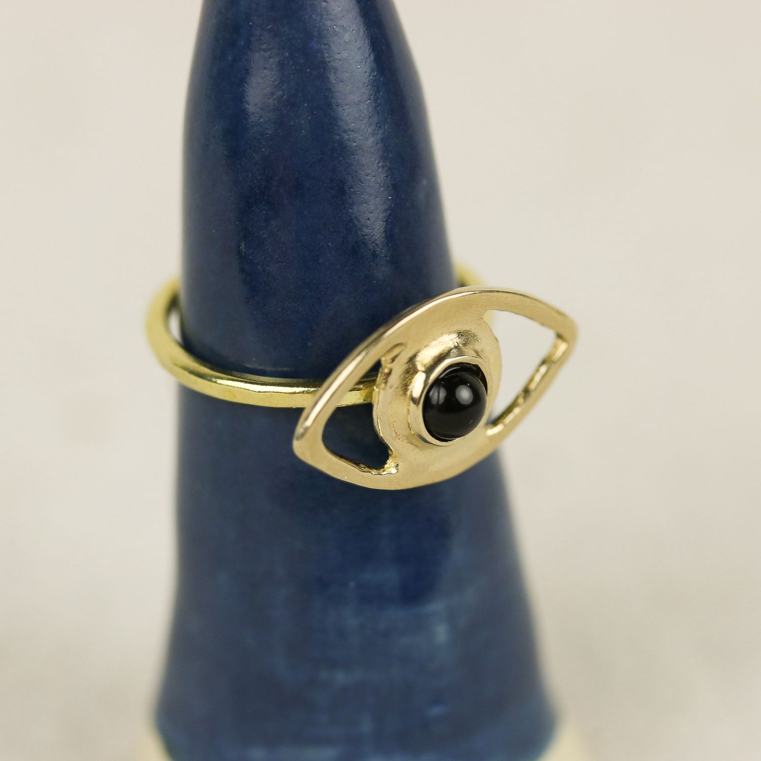 perception ring | onyx or opal, Stone: Onyx