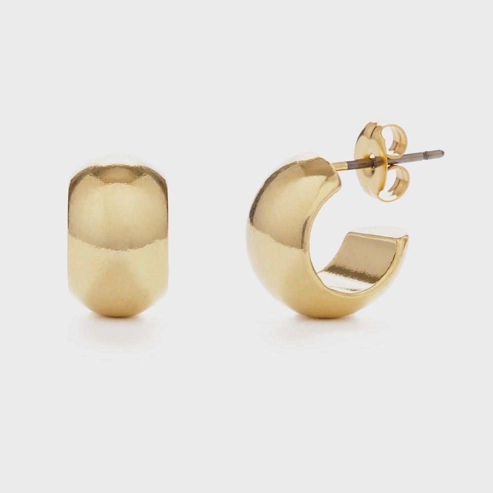Demure Huggie Hoops