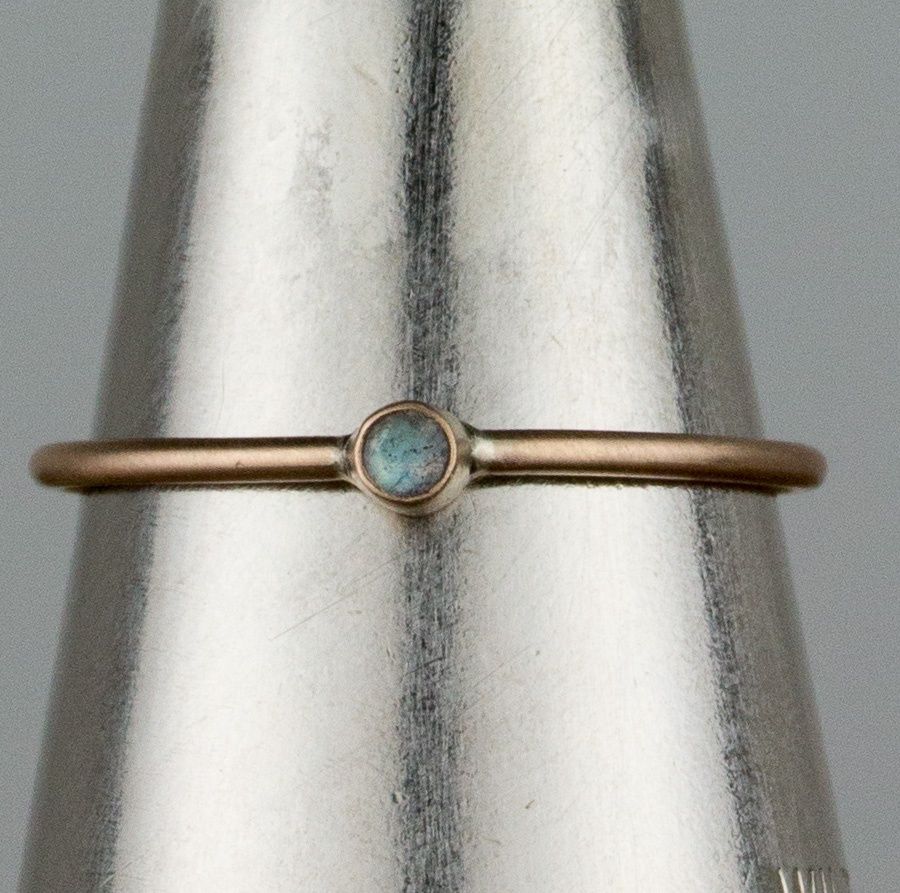 delicate labradorite ring