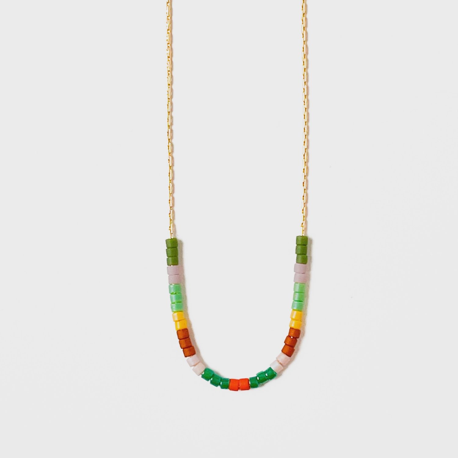 Dainty Seed Bead Necklace, Style: No. 1