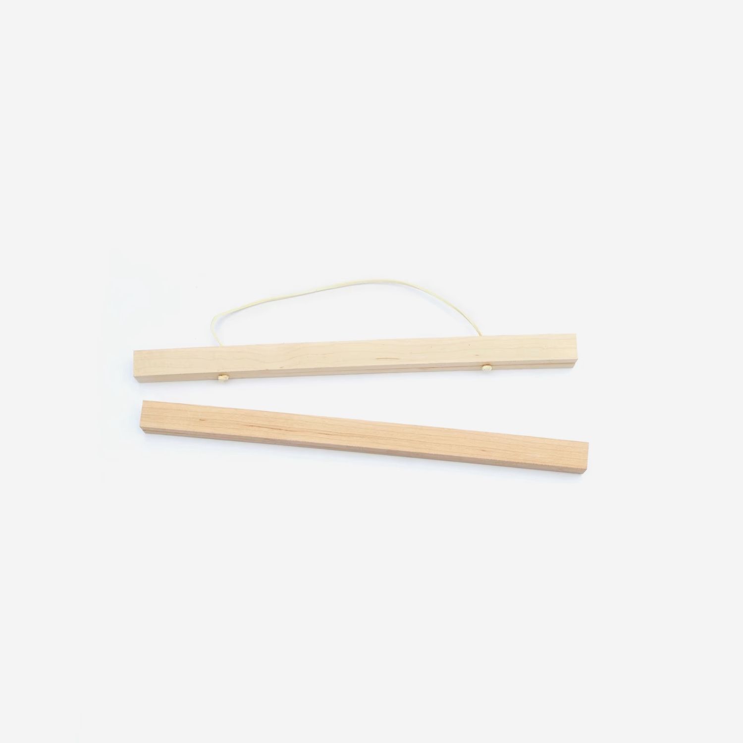 8.5" natural wood print hanger