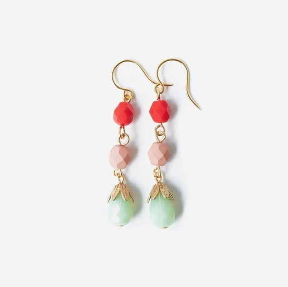 Colorful Beaded Earrings No 2