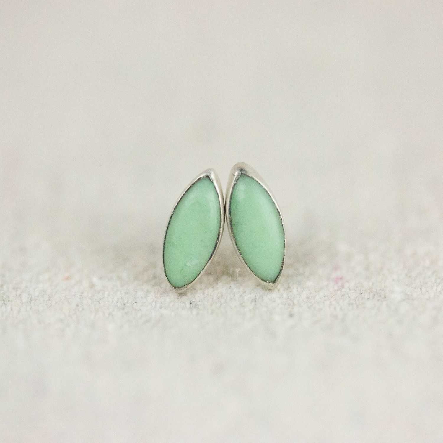 rice gemstone studs