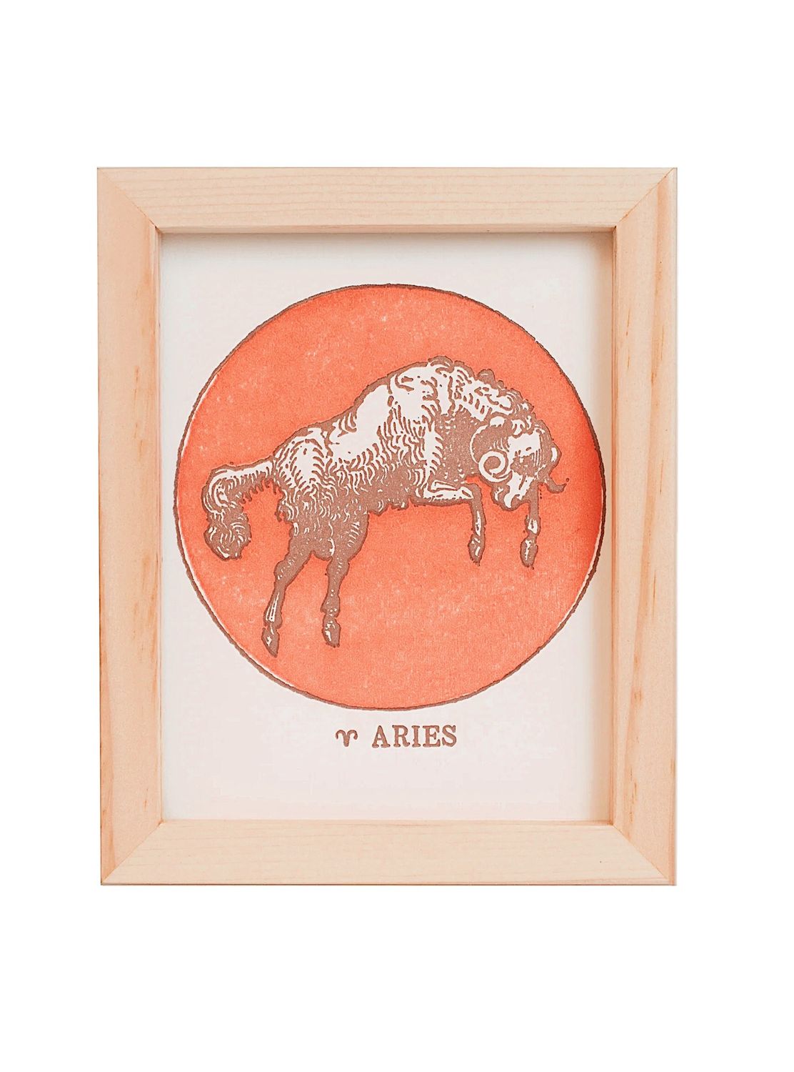 framed zodiac print, sign: Aries