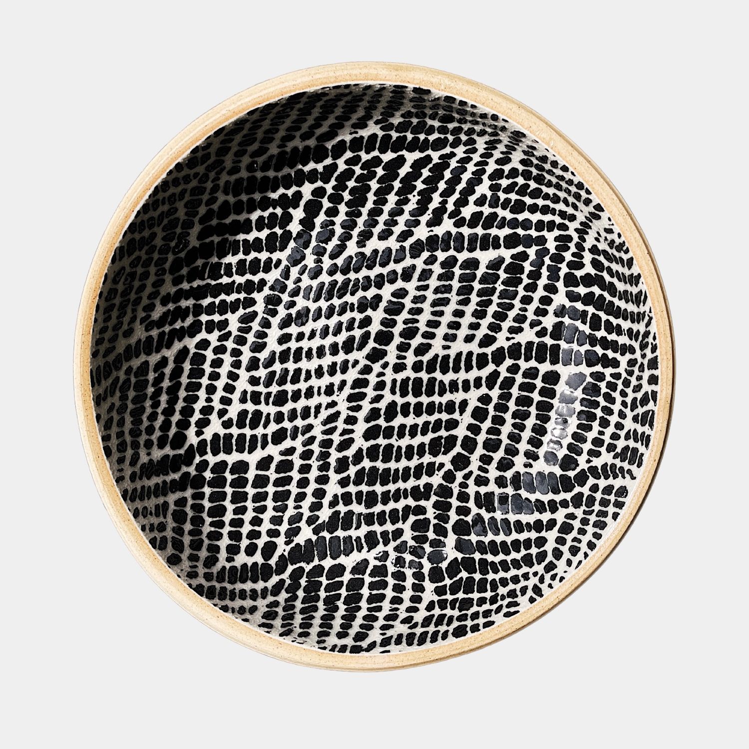 Fruit Dessert Bowl, Color: Braid Black