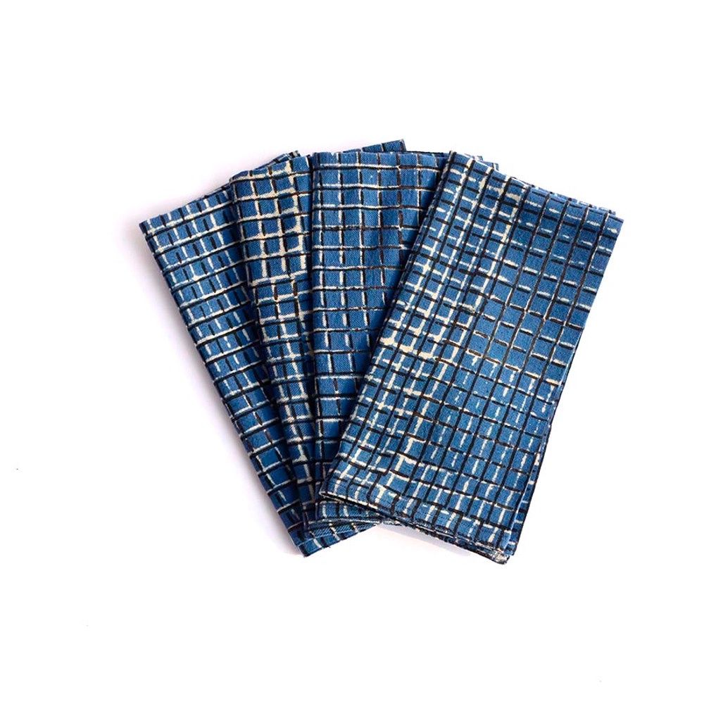 printed cloth napkins | checkered