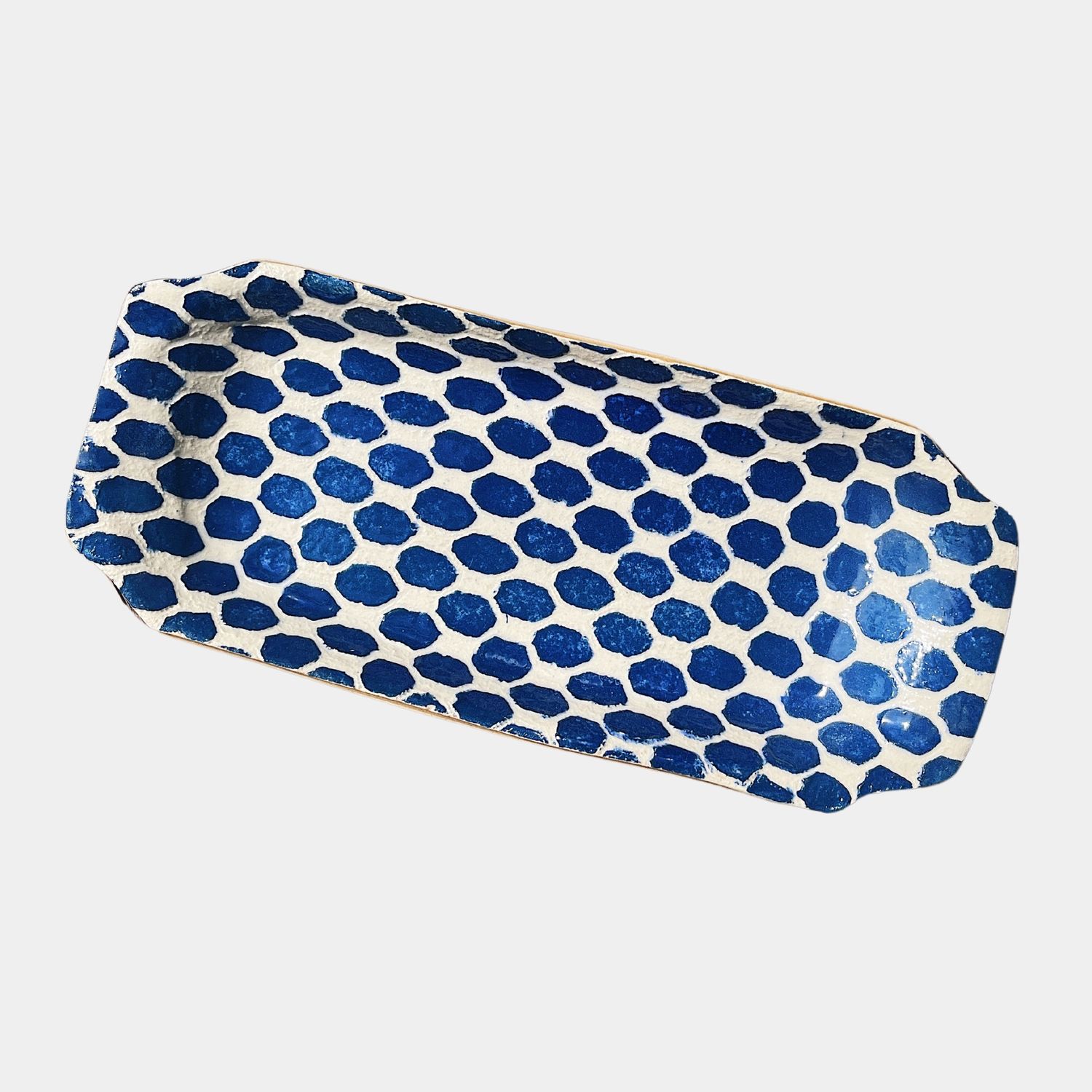 Butter Tray, Color: Dot Cobalt