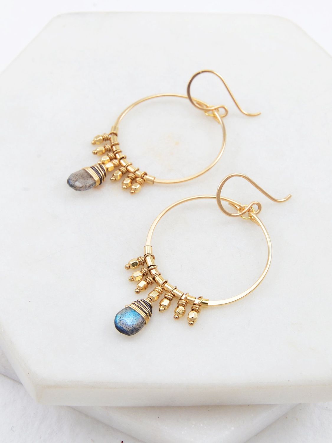 Ariel Earrings | Labradorite