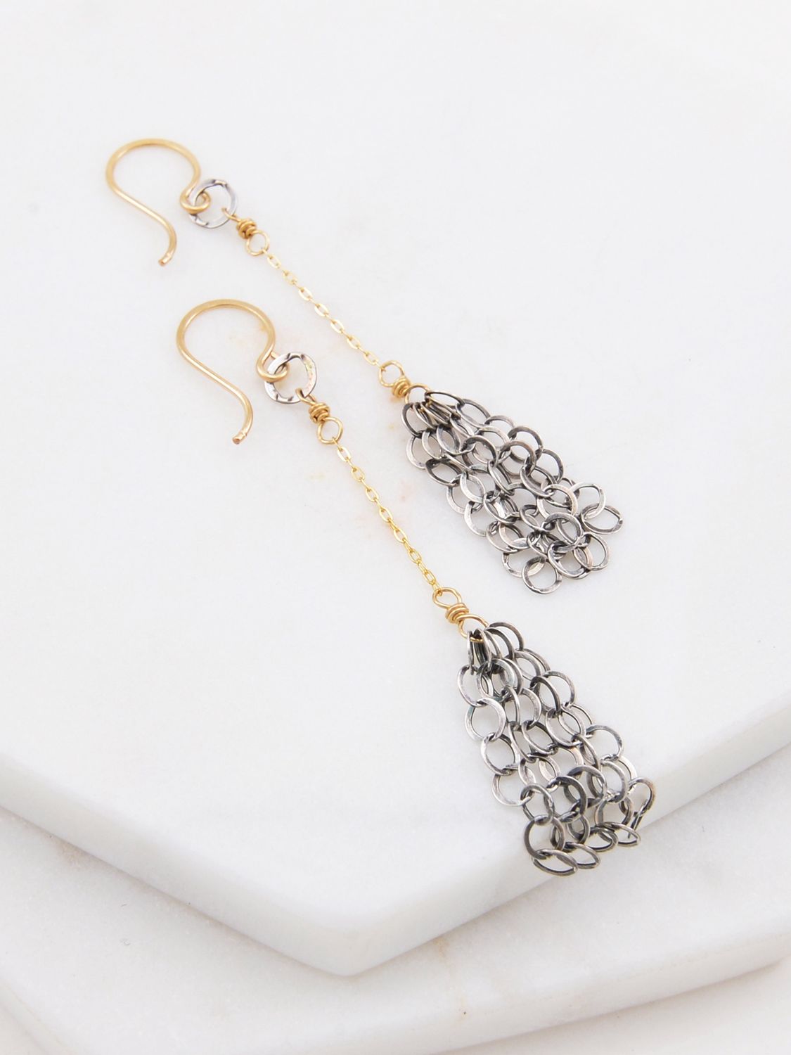 chain drop earrings