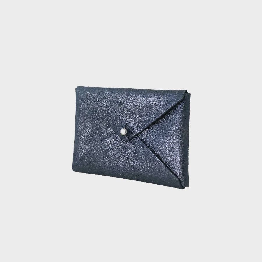 leather card wallet | sparkle twilight