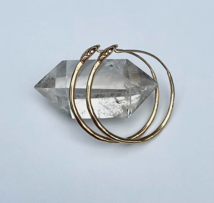 Wax Cast Ouroboros Snake Hoops