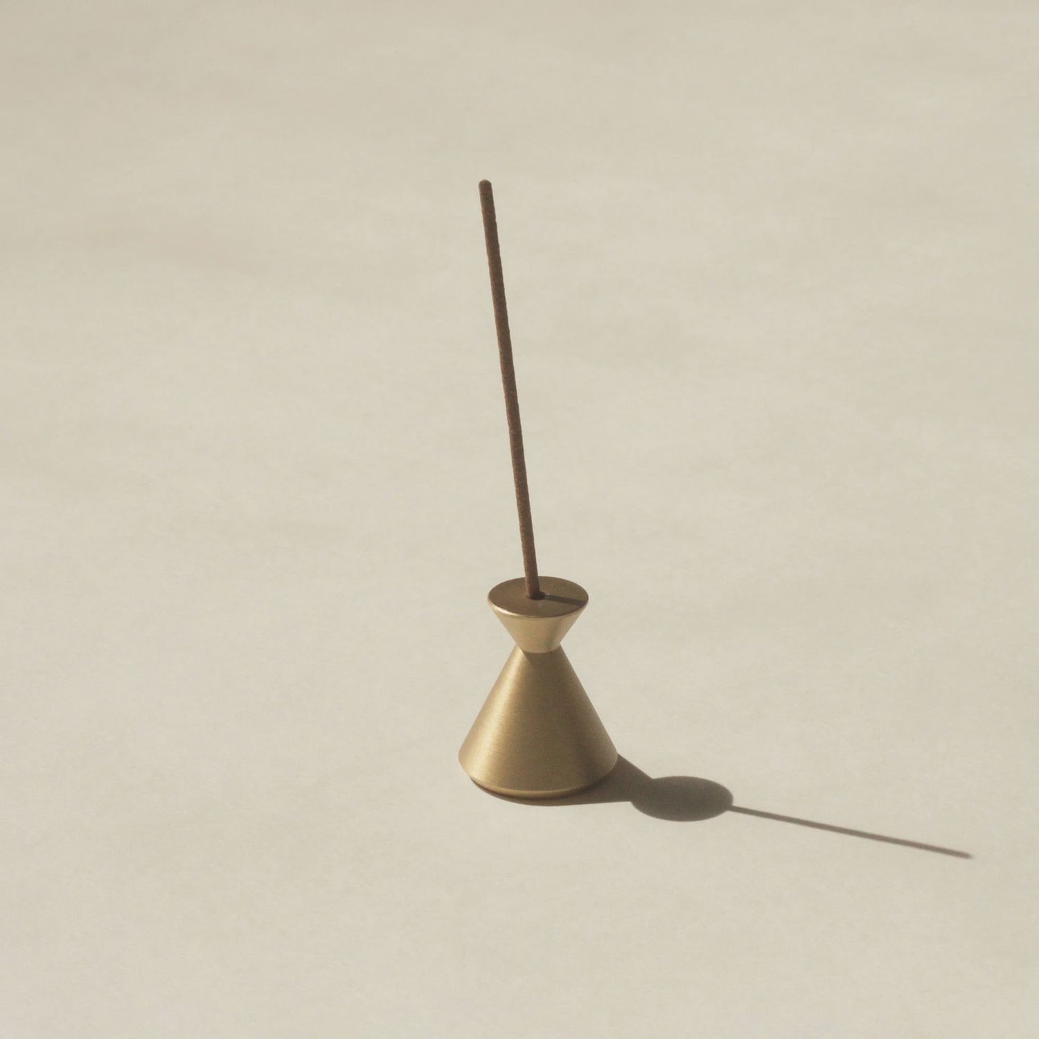 hourglass brass incense holder