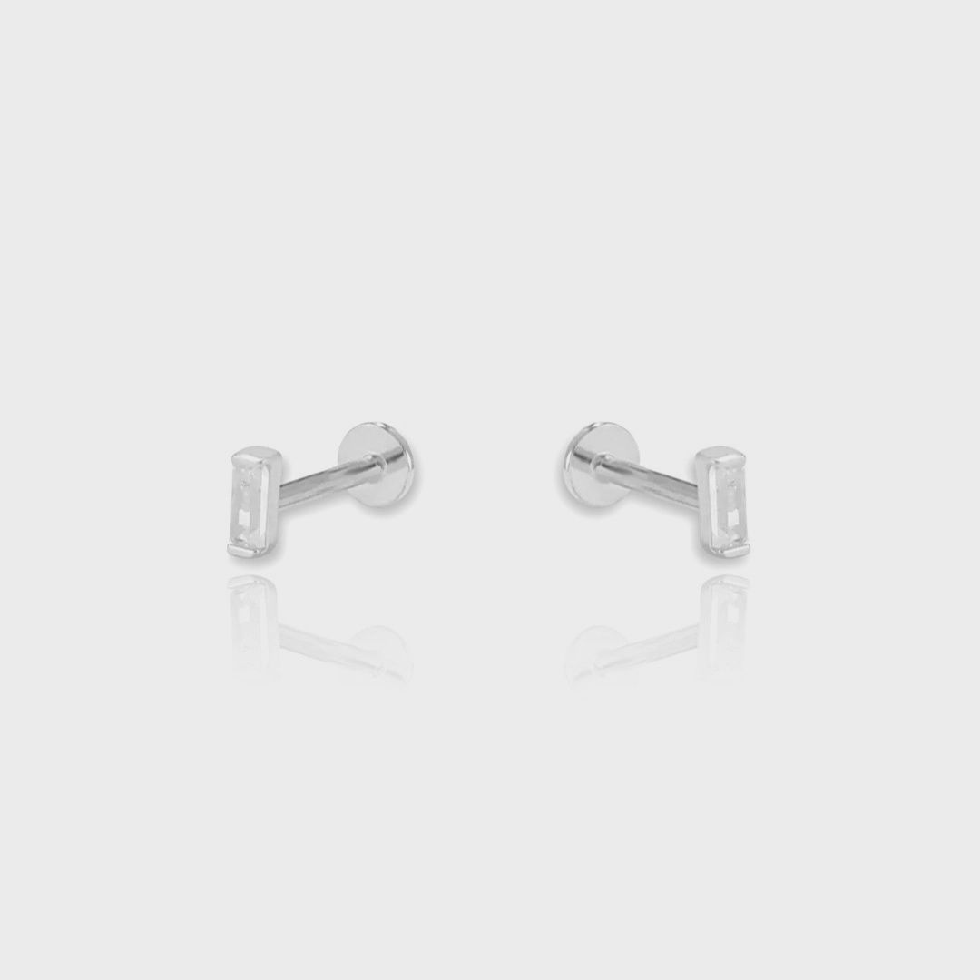 Baguette Flat Back | Silver