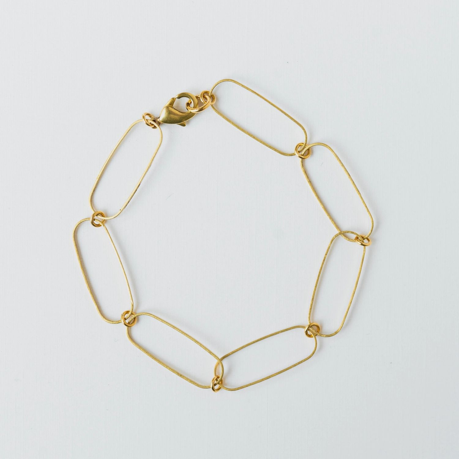 Dainty Paperclip Bracelet