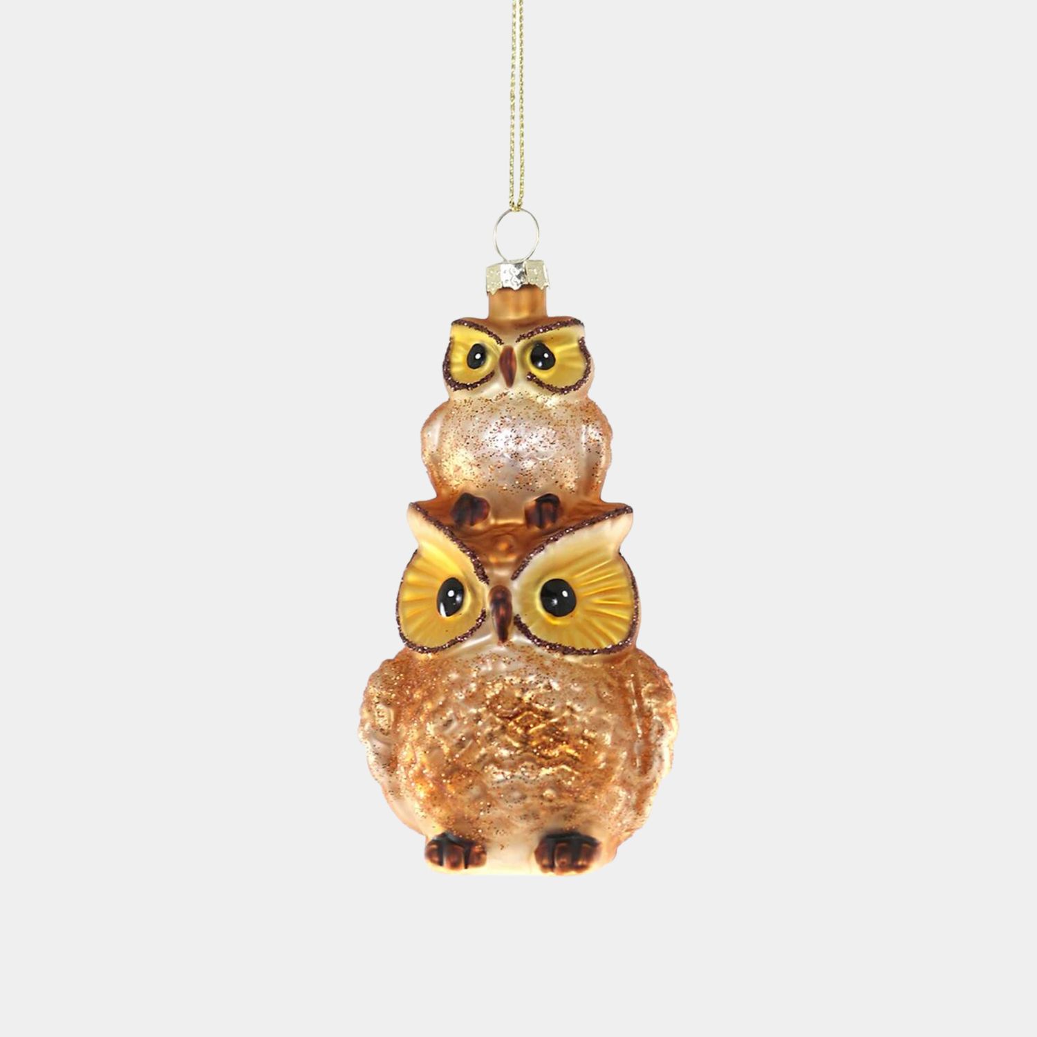 Stacked Owls Ornament