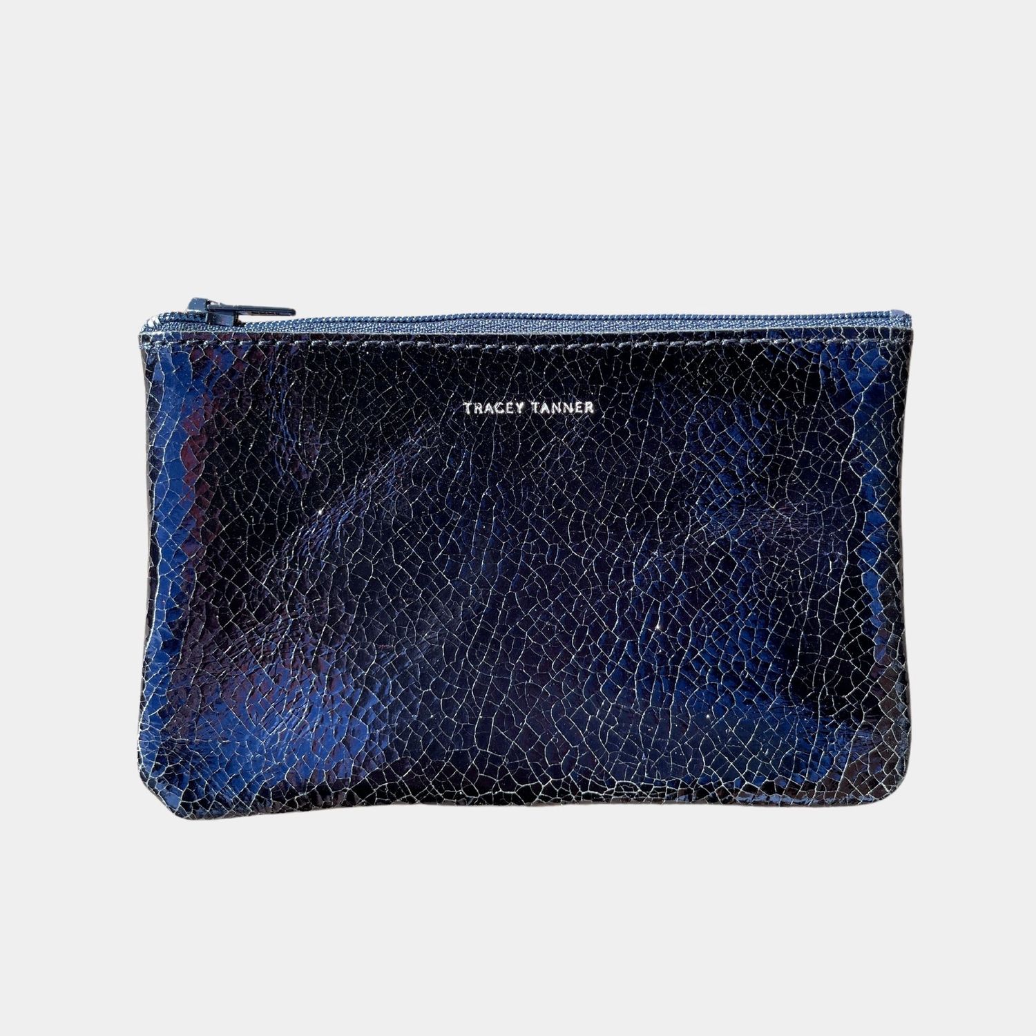small leather pouch | marine distressed