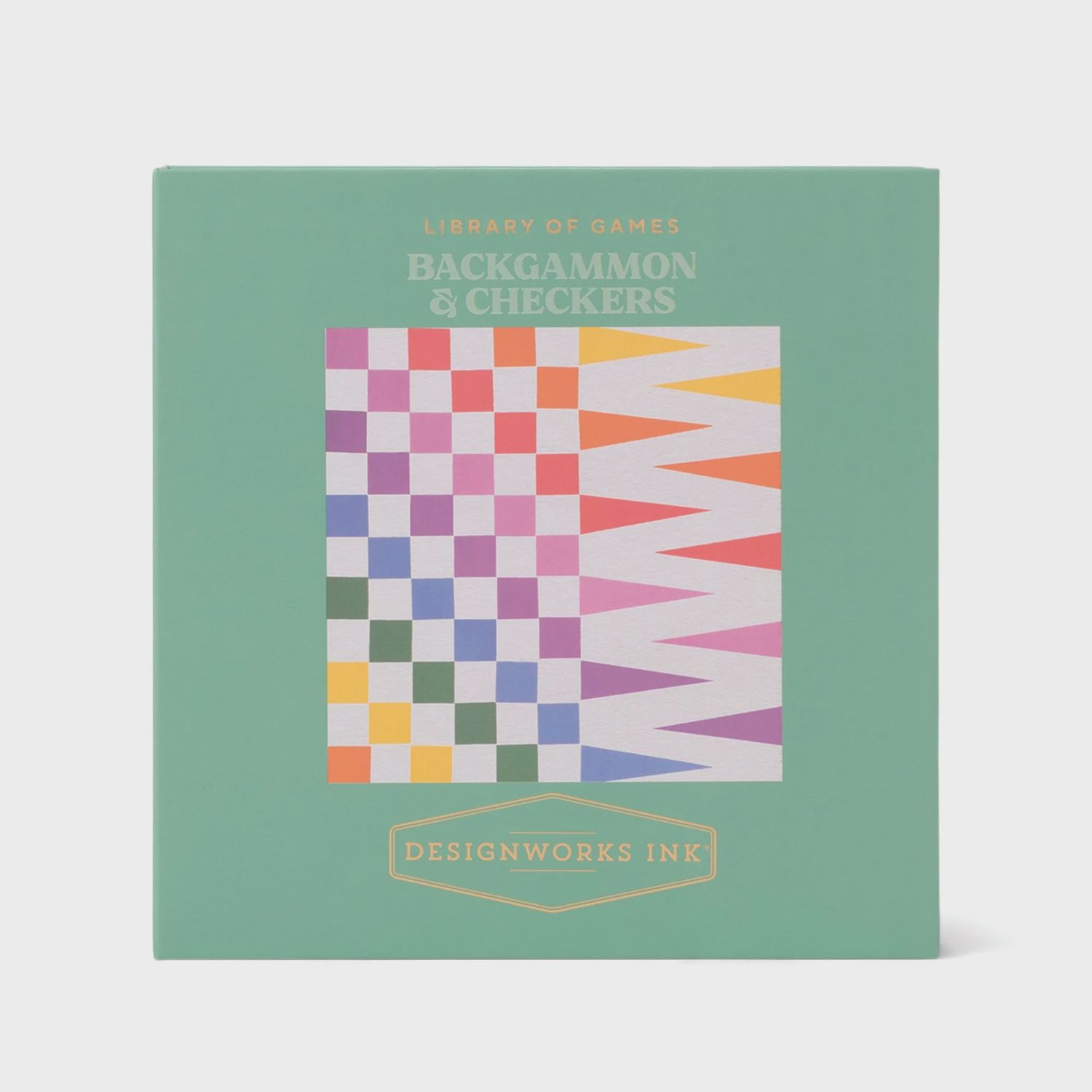 colorful checkers &amp; backgammon set