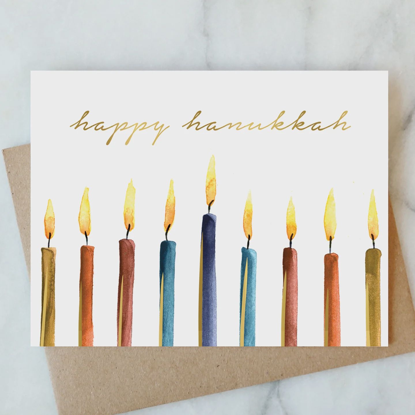 Hanukkah Candles Card