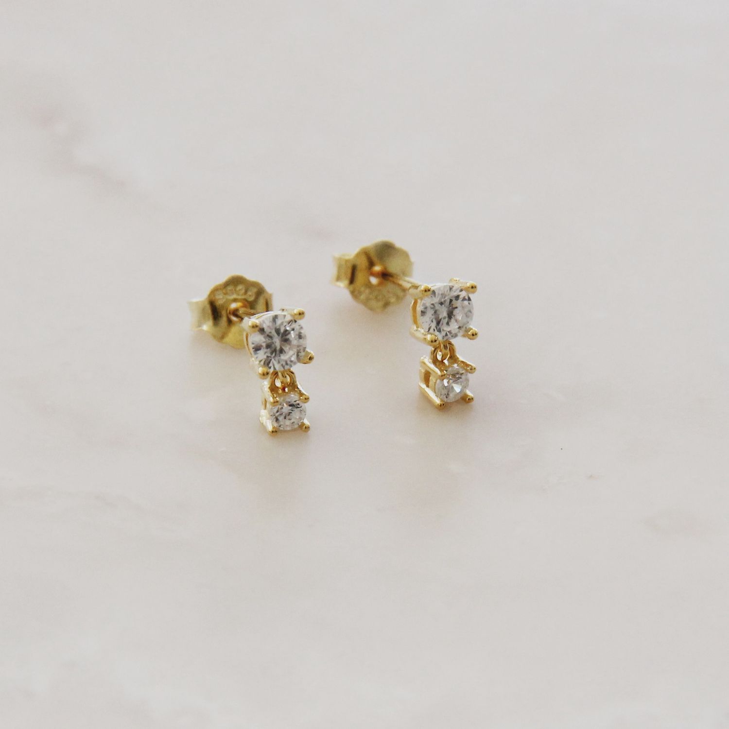 clara studs, Material: Gold Vermeil