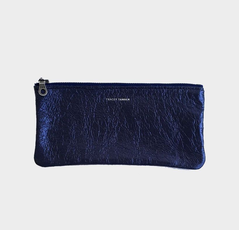 leather eyewear case | royal foil