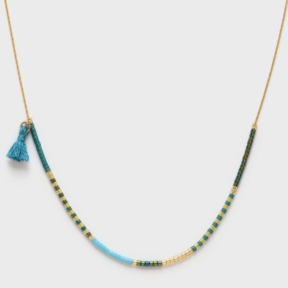 Japanese Seed Bead Necklace | Seashore &amp; Succulents