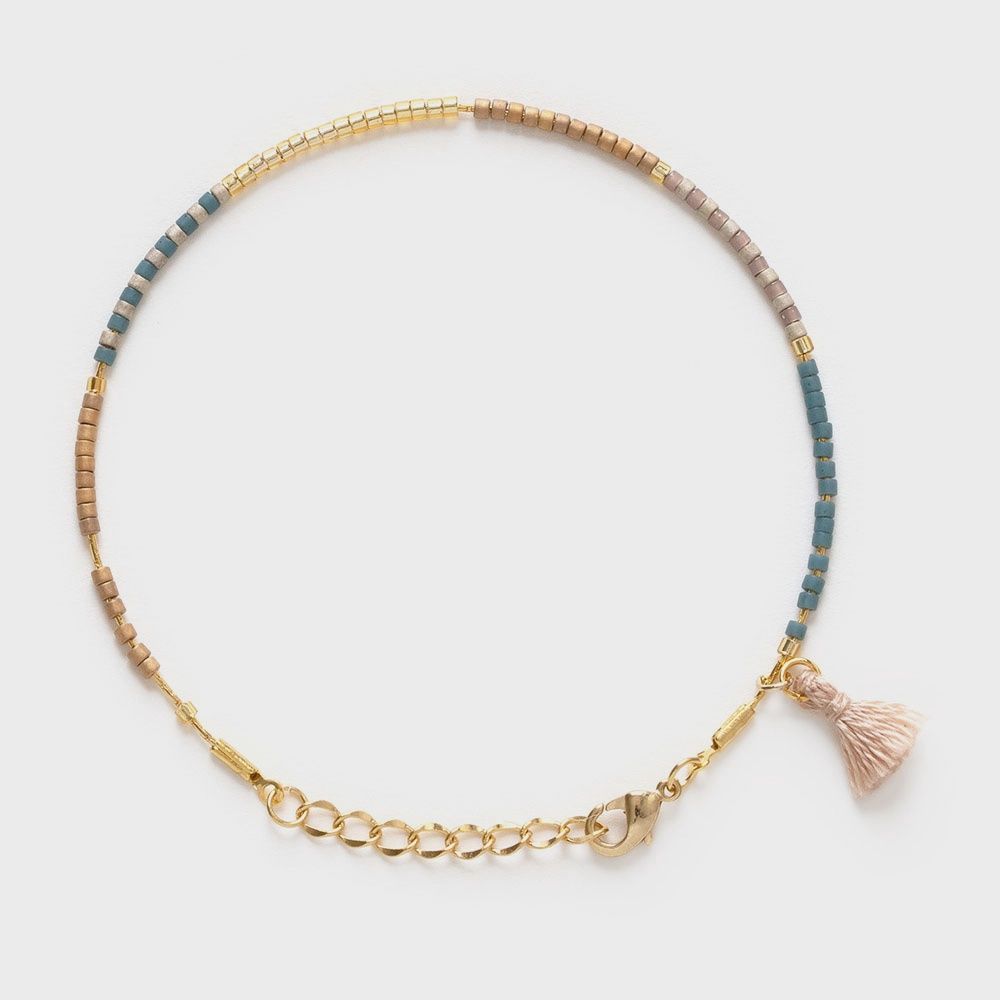 Japanese Seed Bead Bracelet | Sky