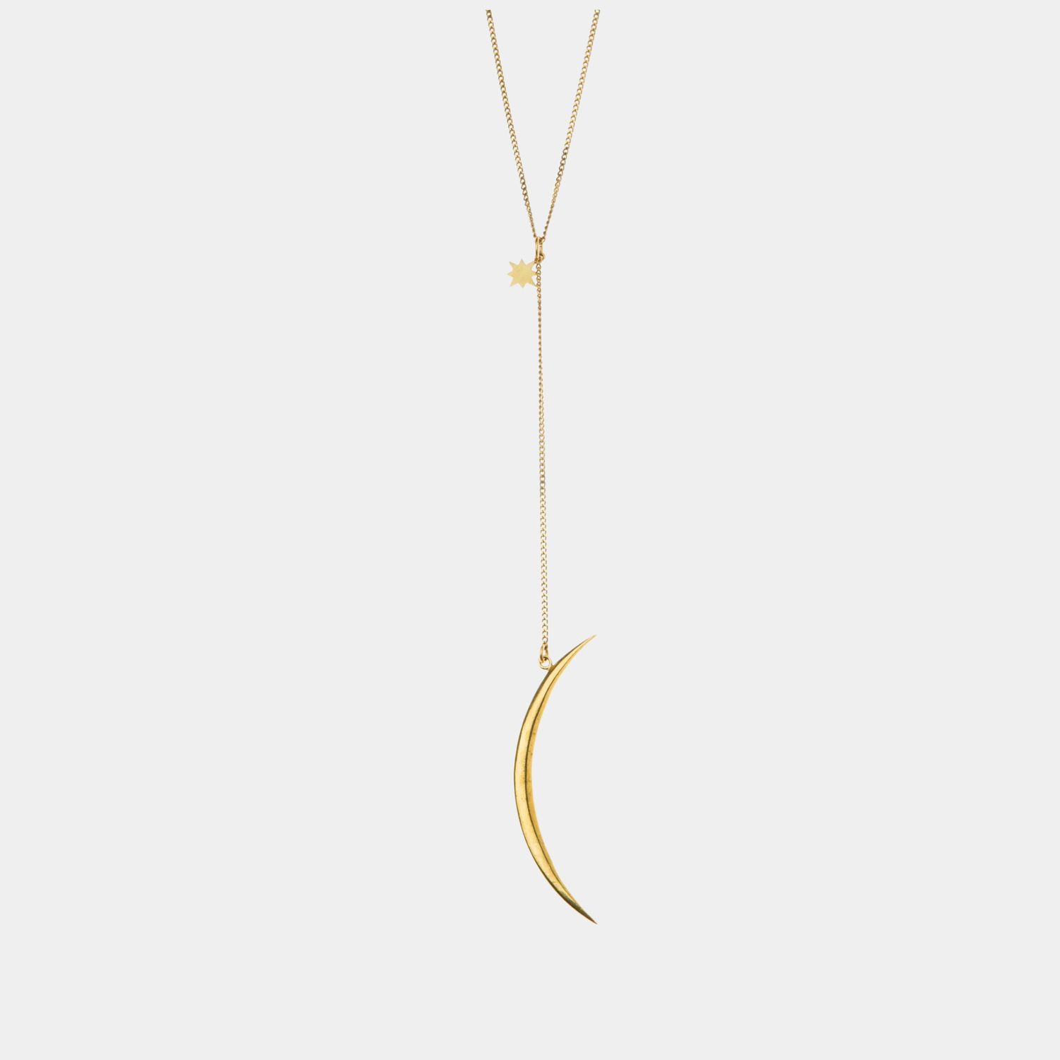 Crescent Lariat Necklace