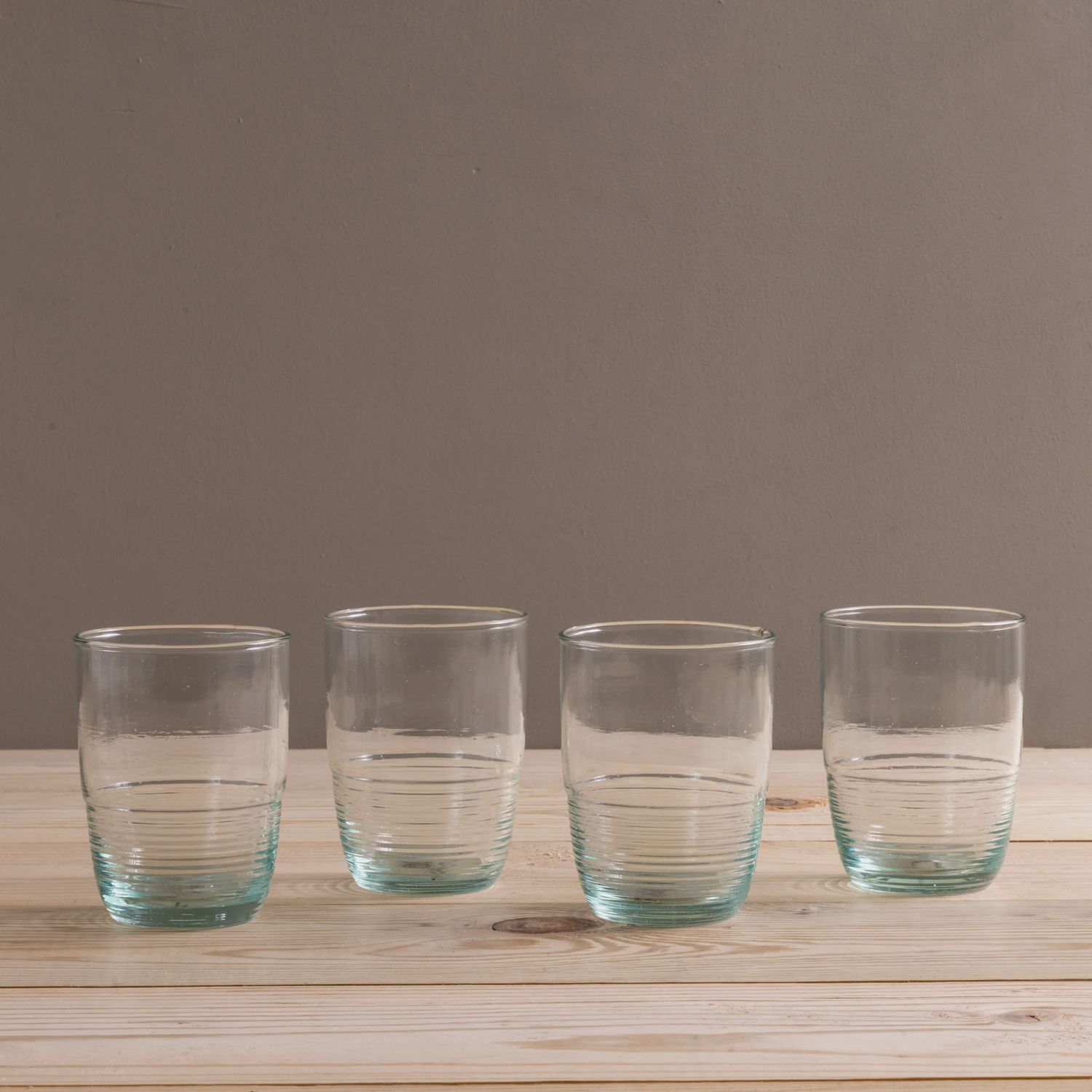 Recycled Glass Ripple Tumbler | Medium