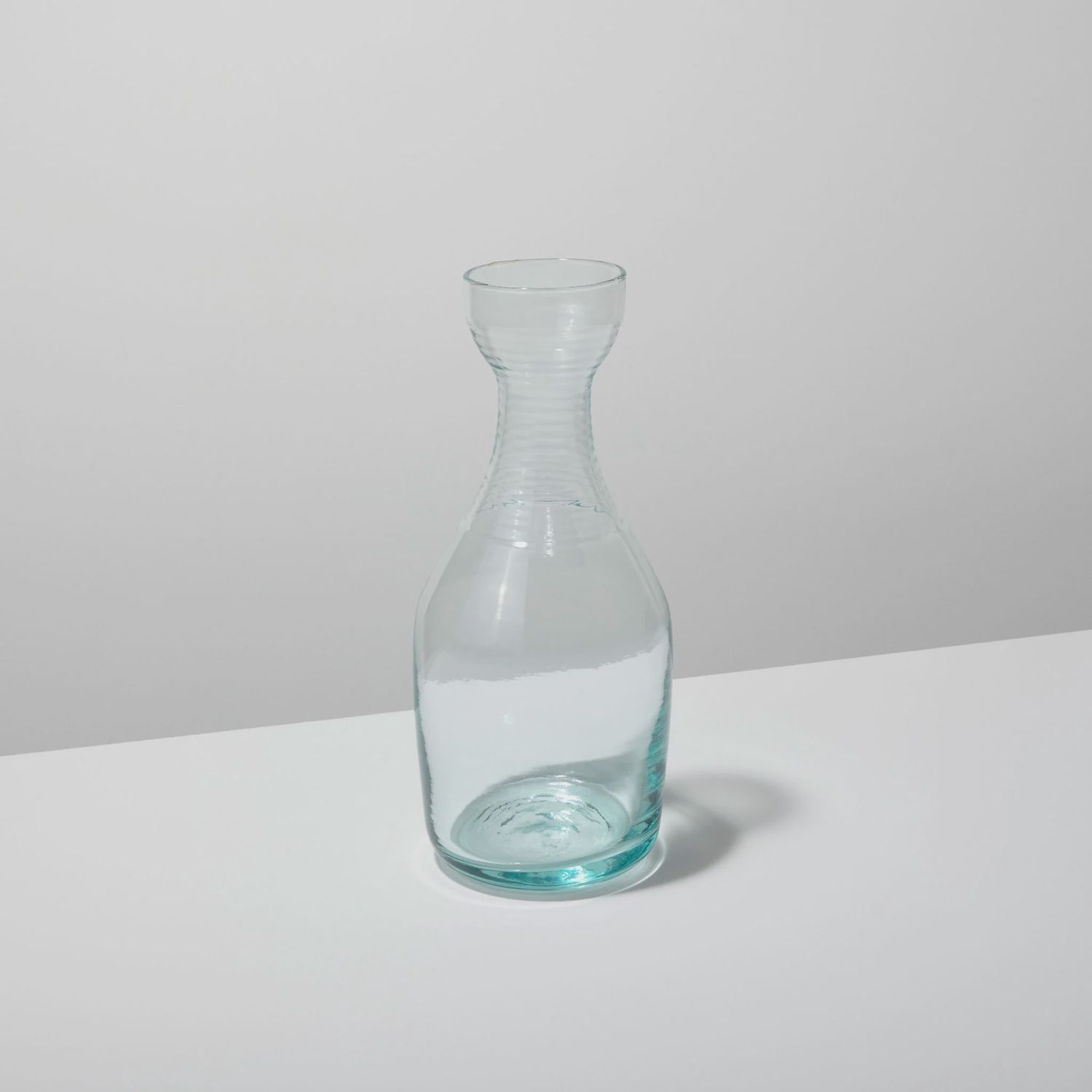 Recycled Glass Ripple Carafe | Tall