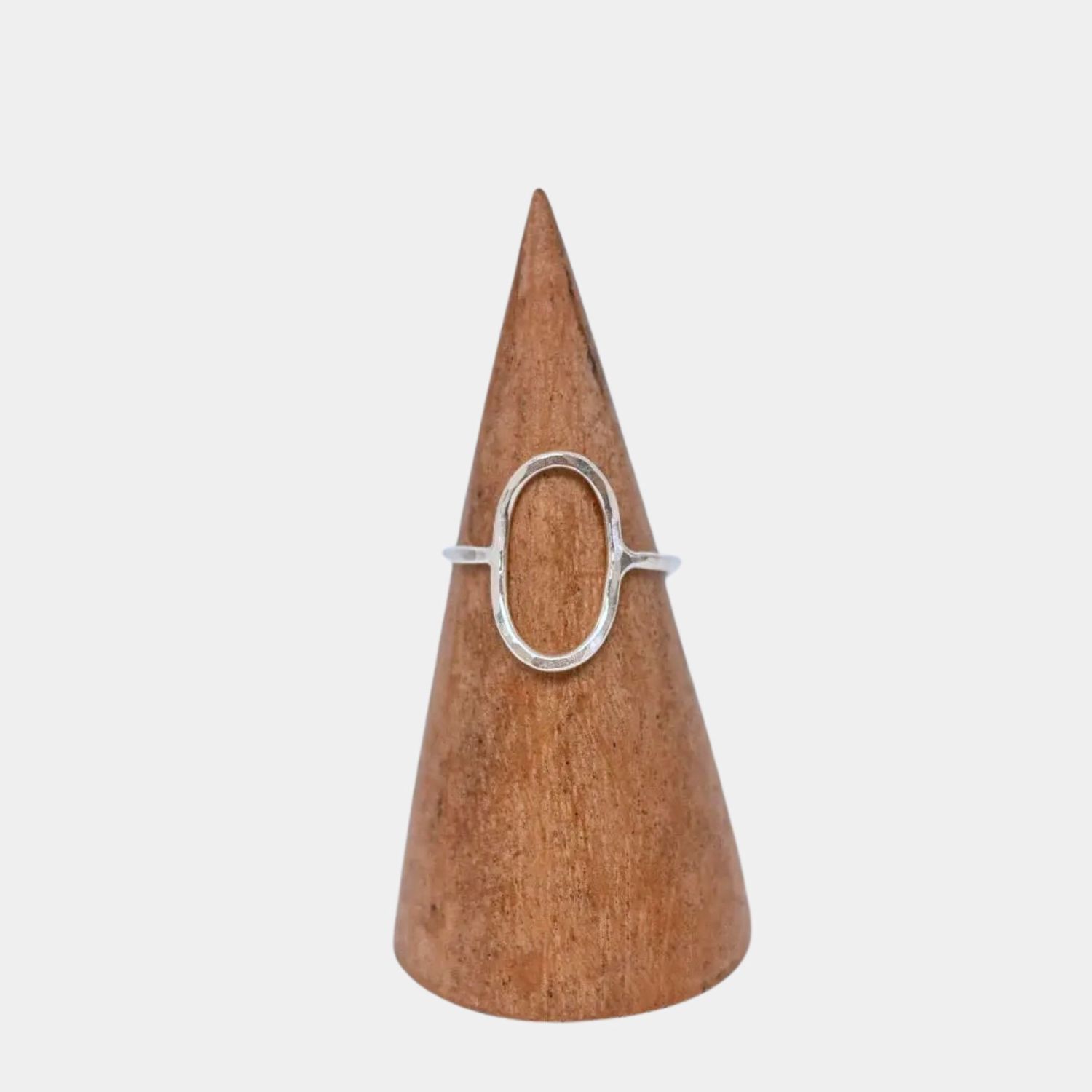 open oval ring, Material: sterling silver, Size: 5