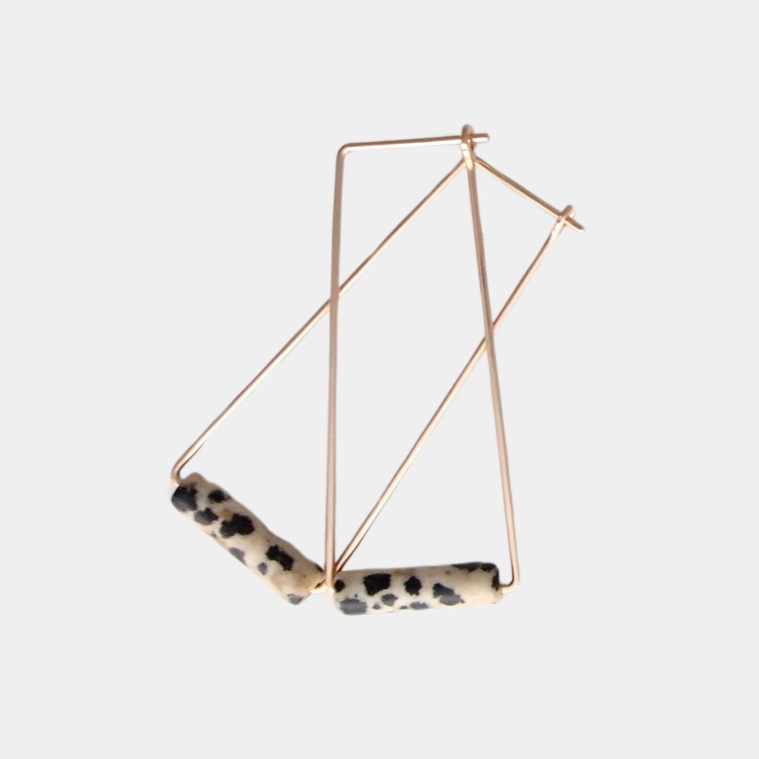 Metro Hoops | Gold, Stone: Dalmation Jasper
