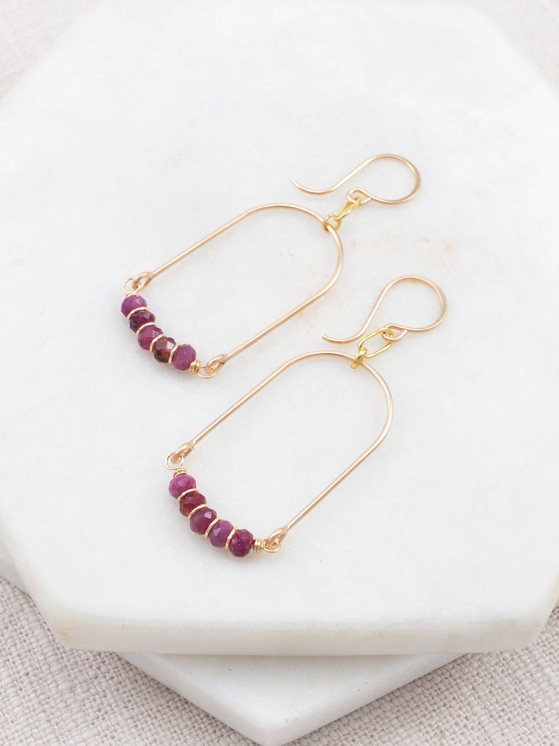 Sylvie Earrings | Ruby
