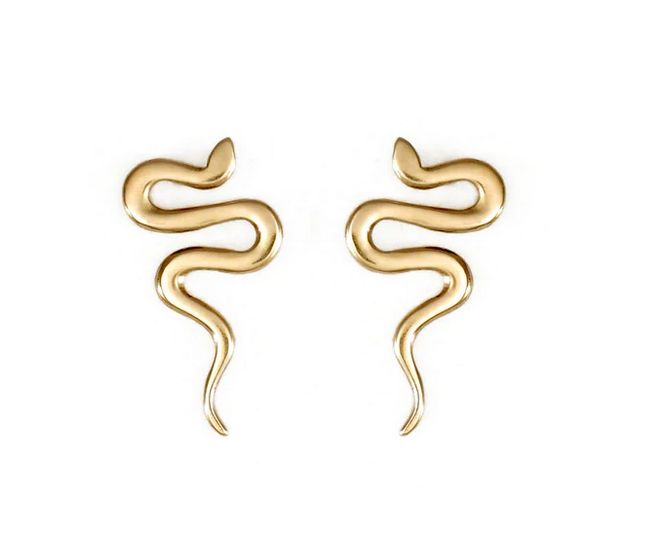 saka serpent studs, Material: brass