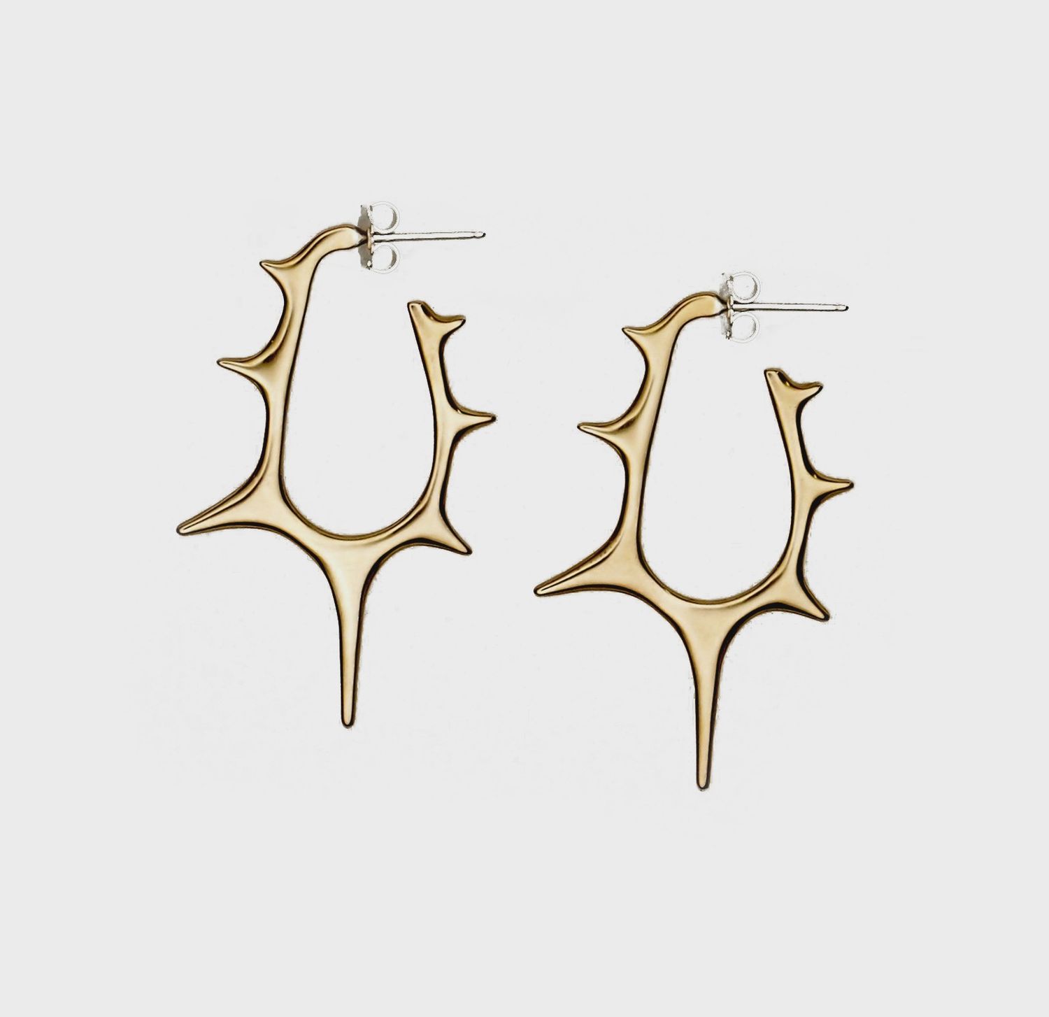 Thorn Hoops, Material: Brass