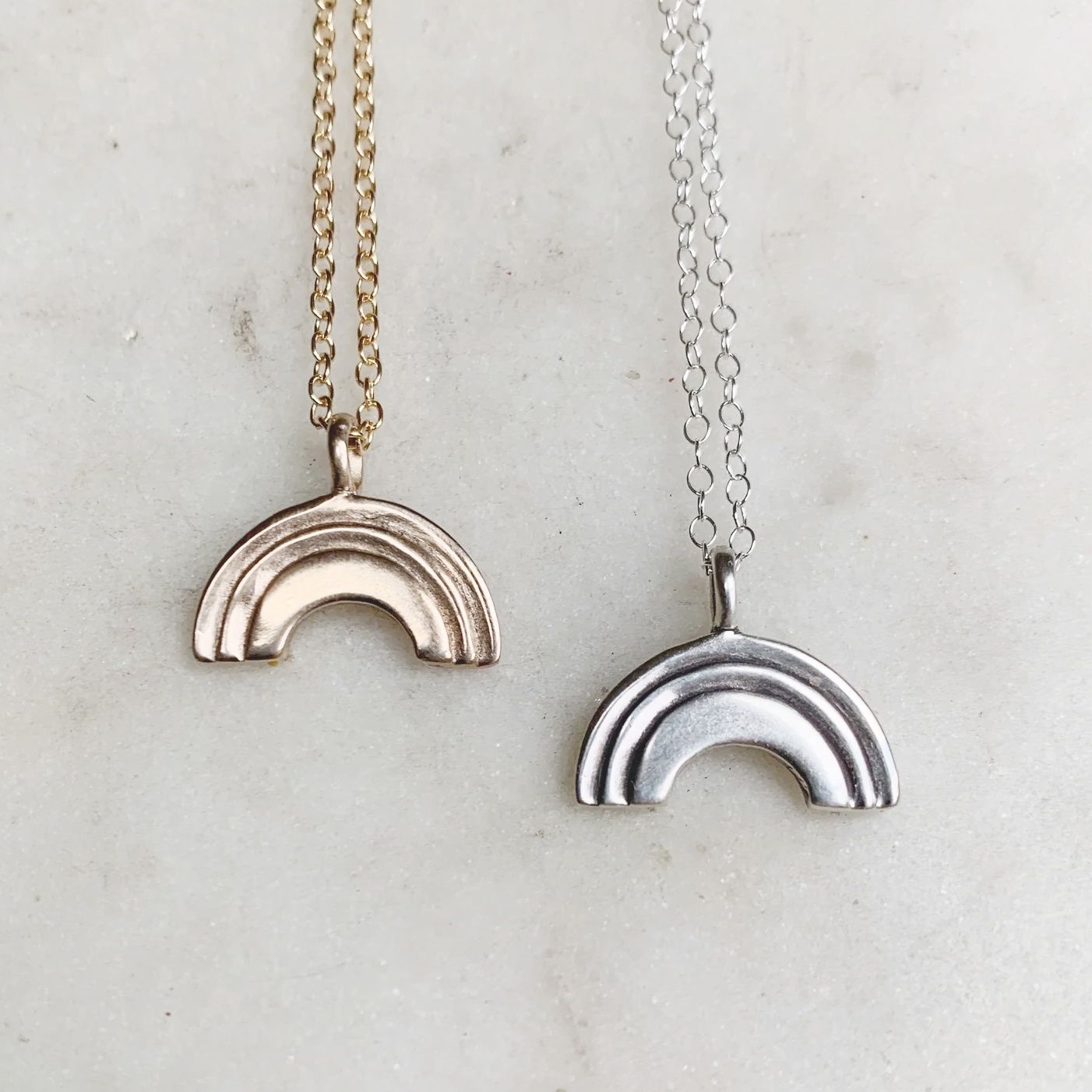 Rainbow Pendant Necklace
