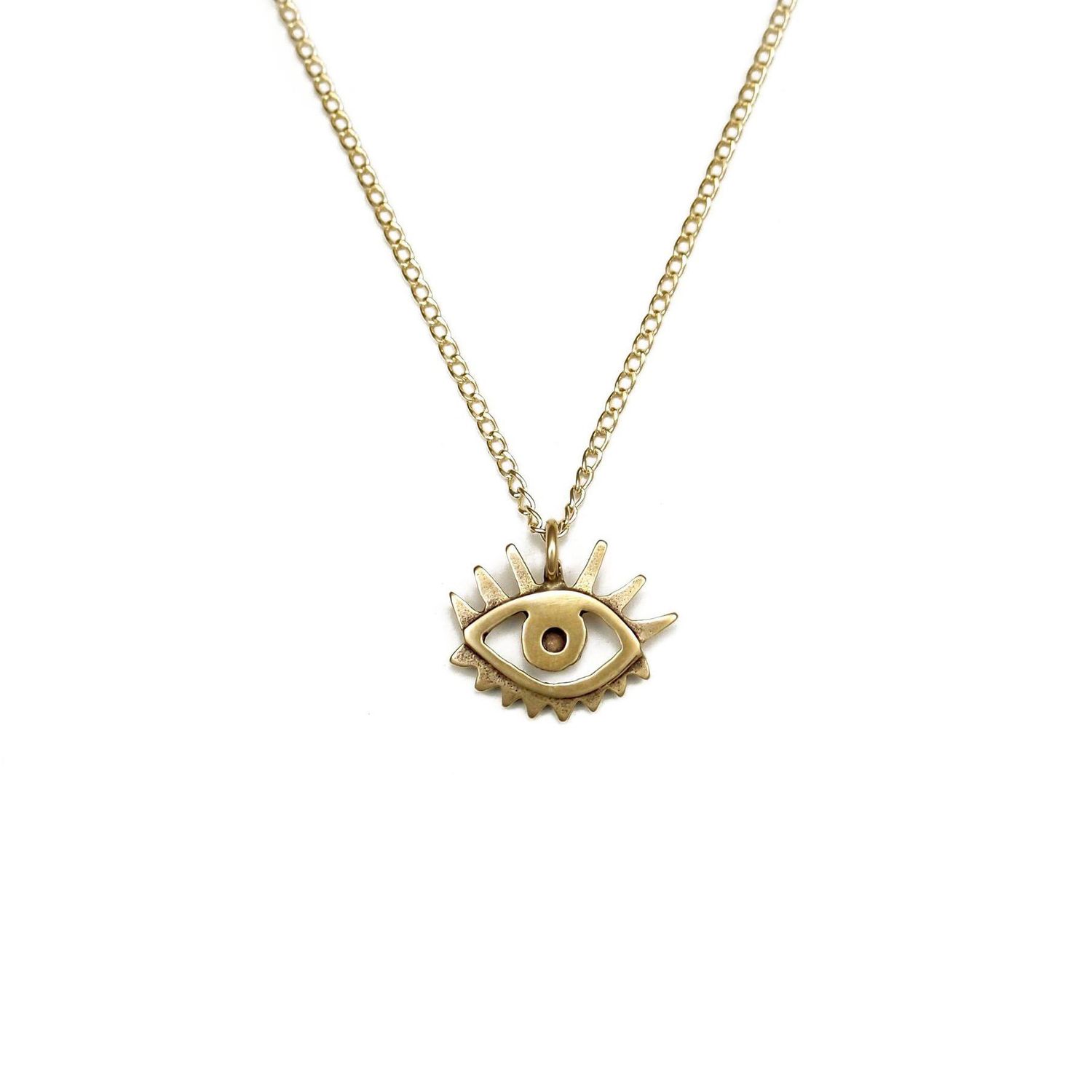 Ojito Necklace | Brass