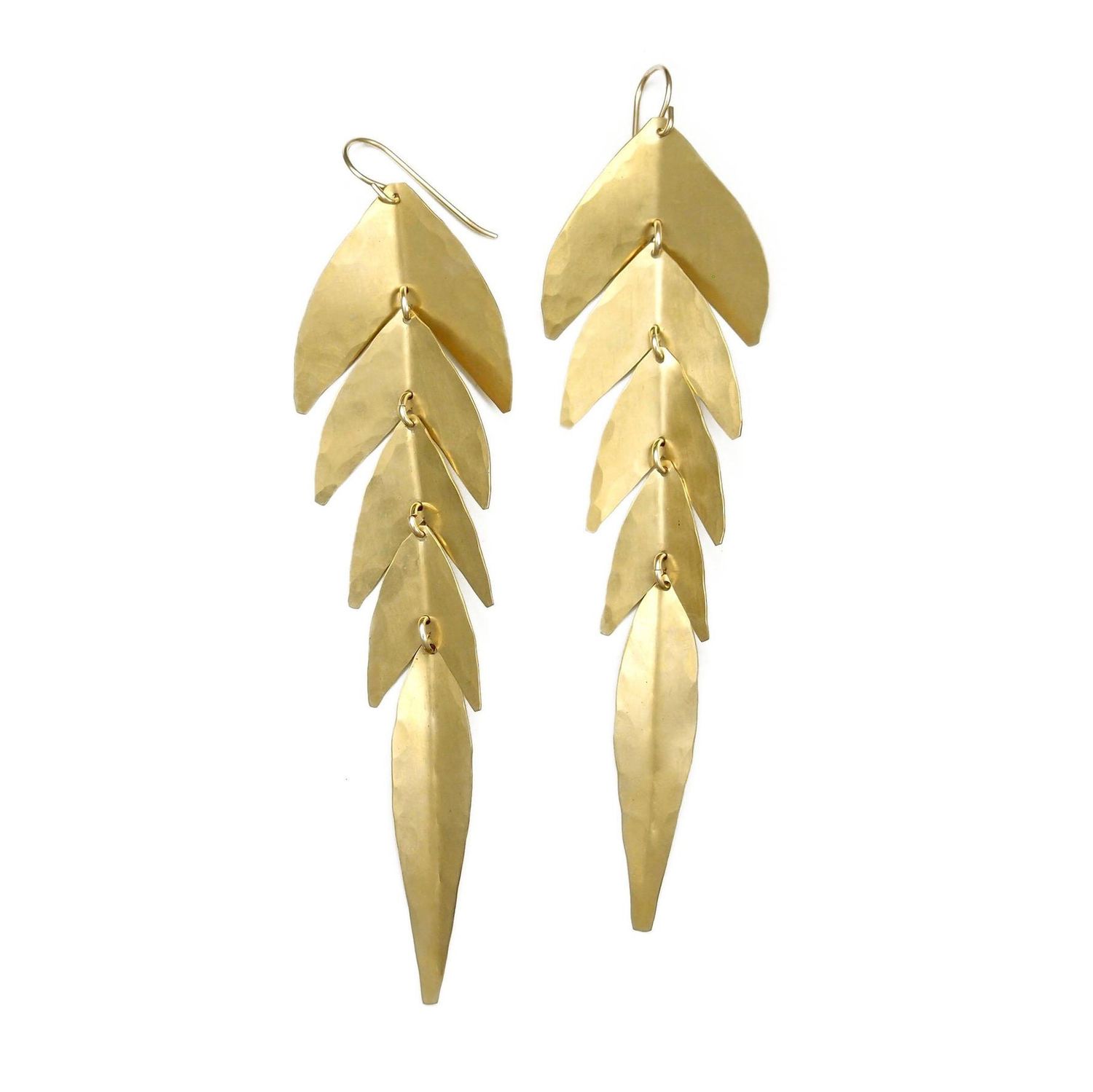 swish earrings, Material: Brass/ GF