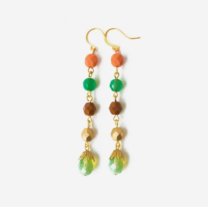 Long Beaded Earrings No. 1