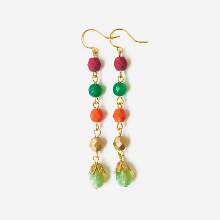 Long Beaded Earrings No. 2