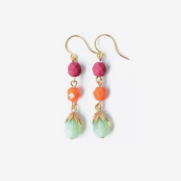 Colorful Beaded Earrings No 3