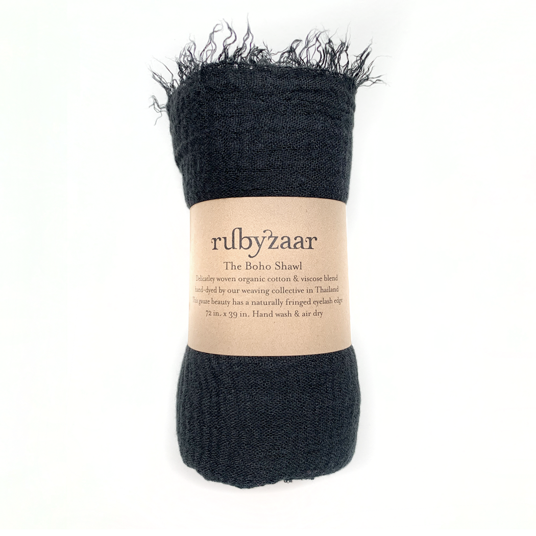lightweight scarf | neutral colors, Color: black