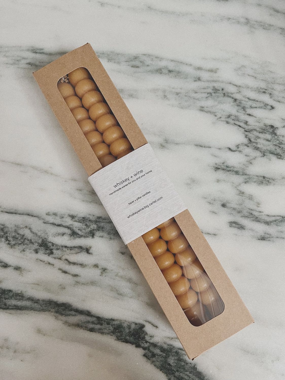 Bauble Taper Candle | Rust