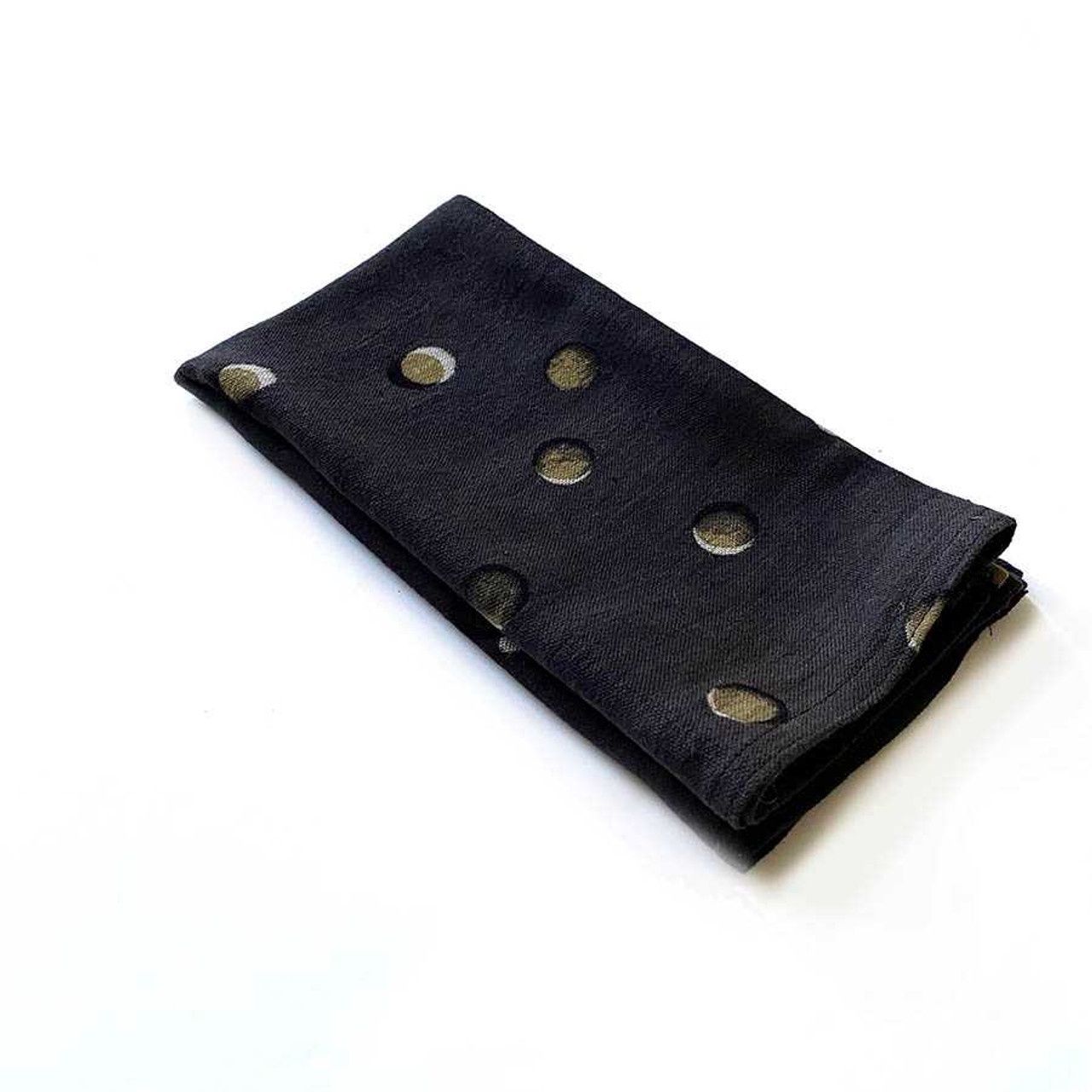 block printed napkins | moons