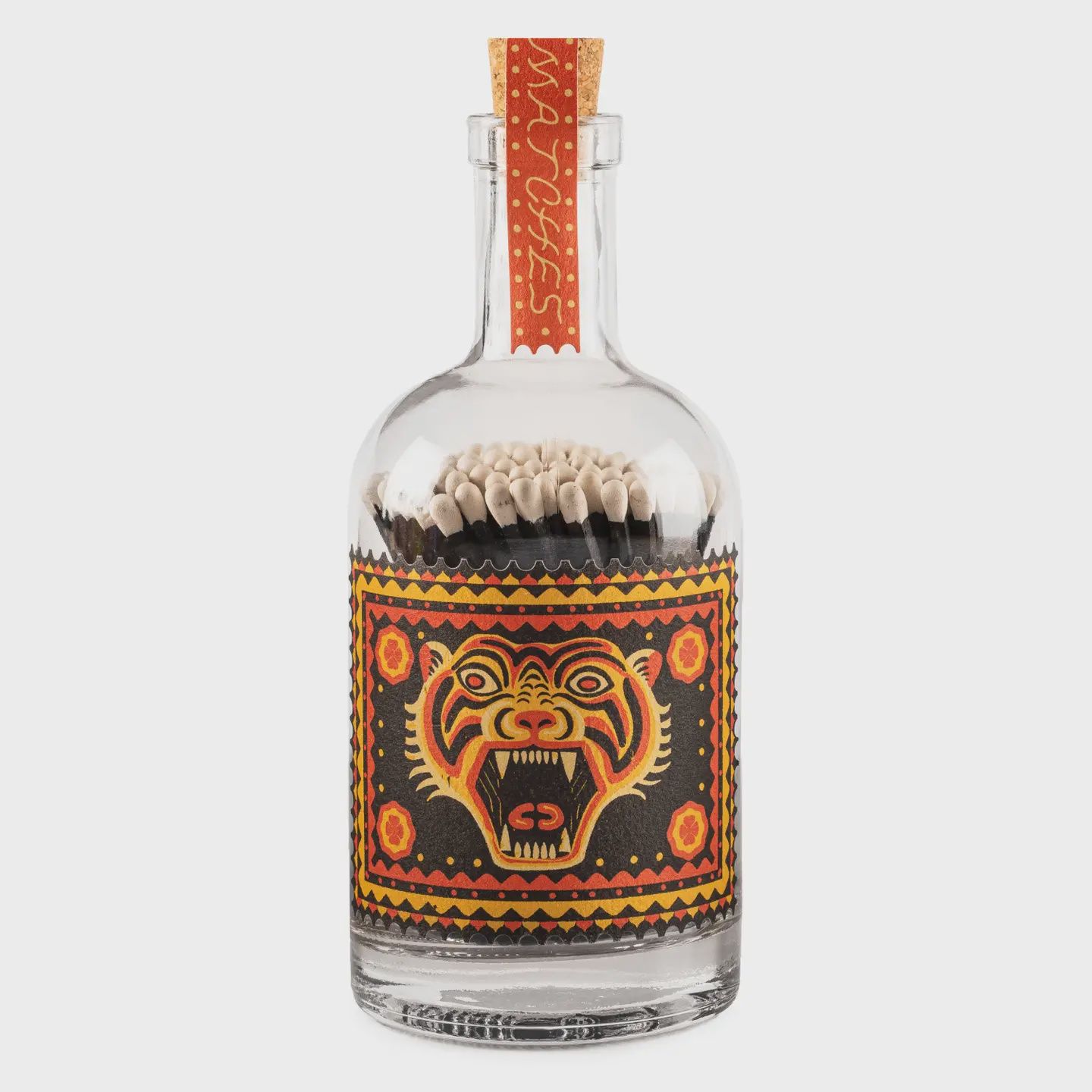 Glass Match Bottle | Tiger